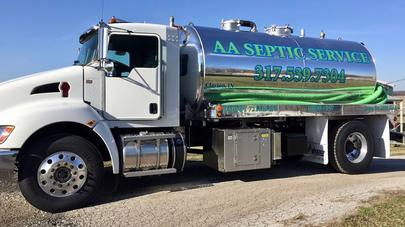C&C Construction and Septic Services Truck